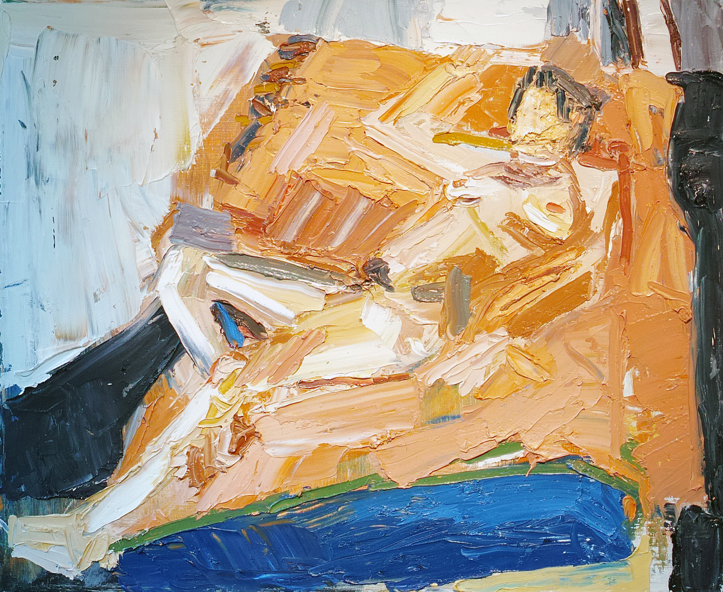Sleeping Model, 1992, oil on canvas, 18 x 22 inches