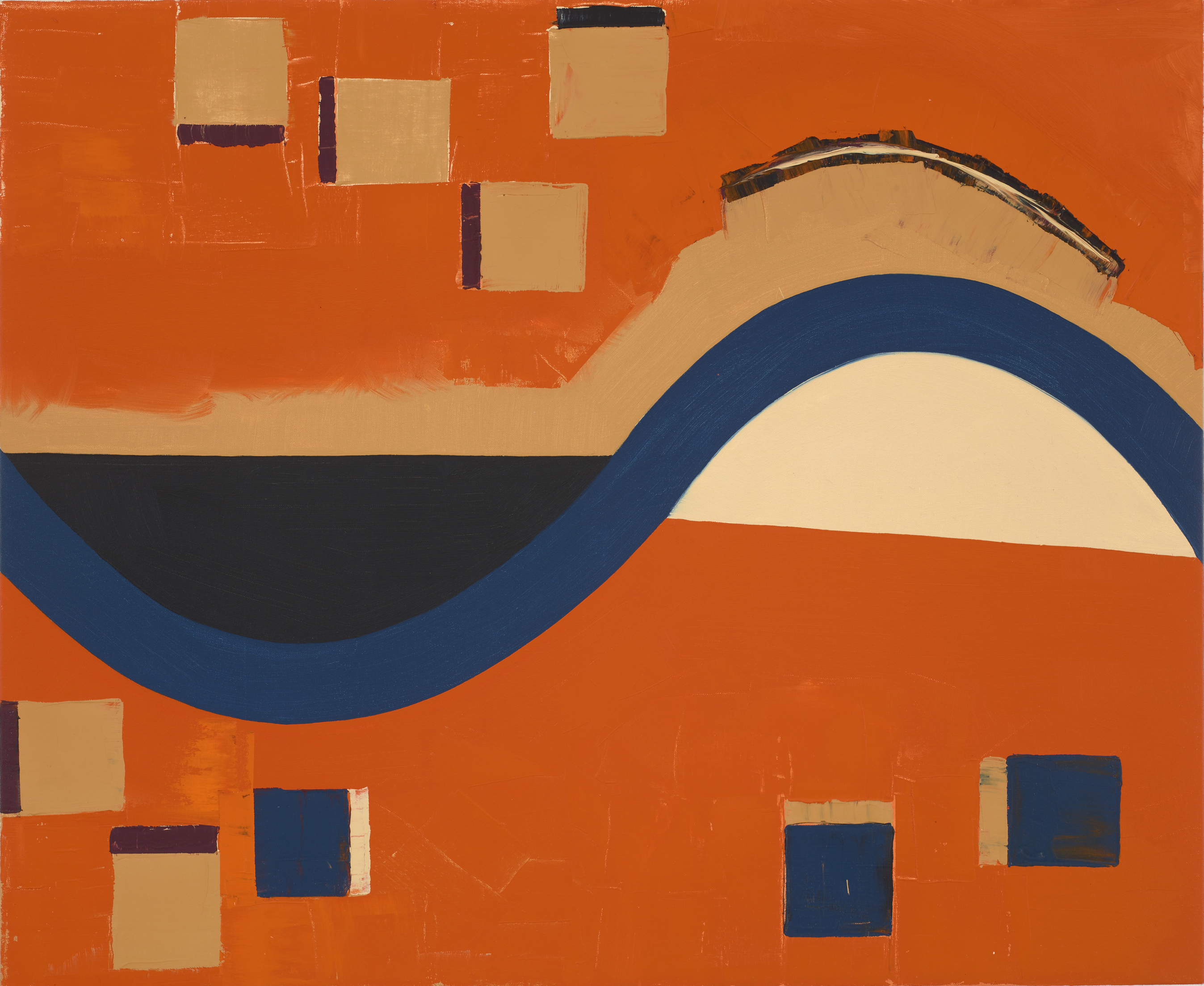 The Fist Wave, 1989-90, oil on canvas, 28 x 34 inches