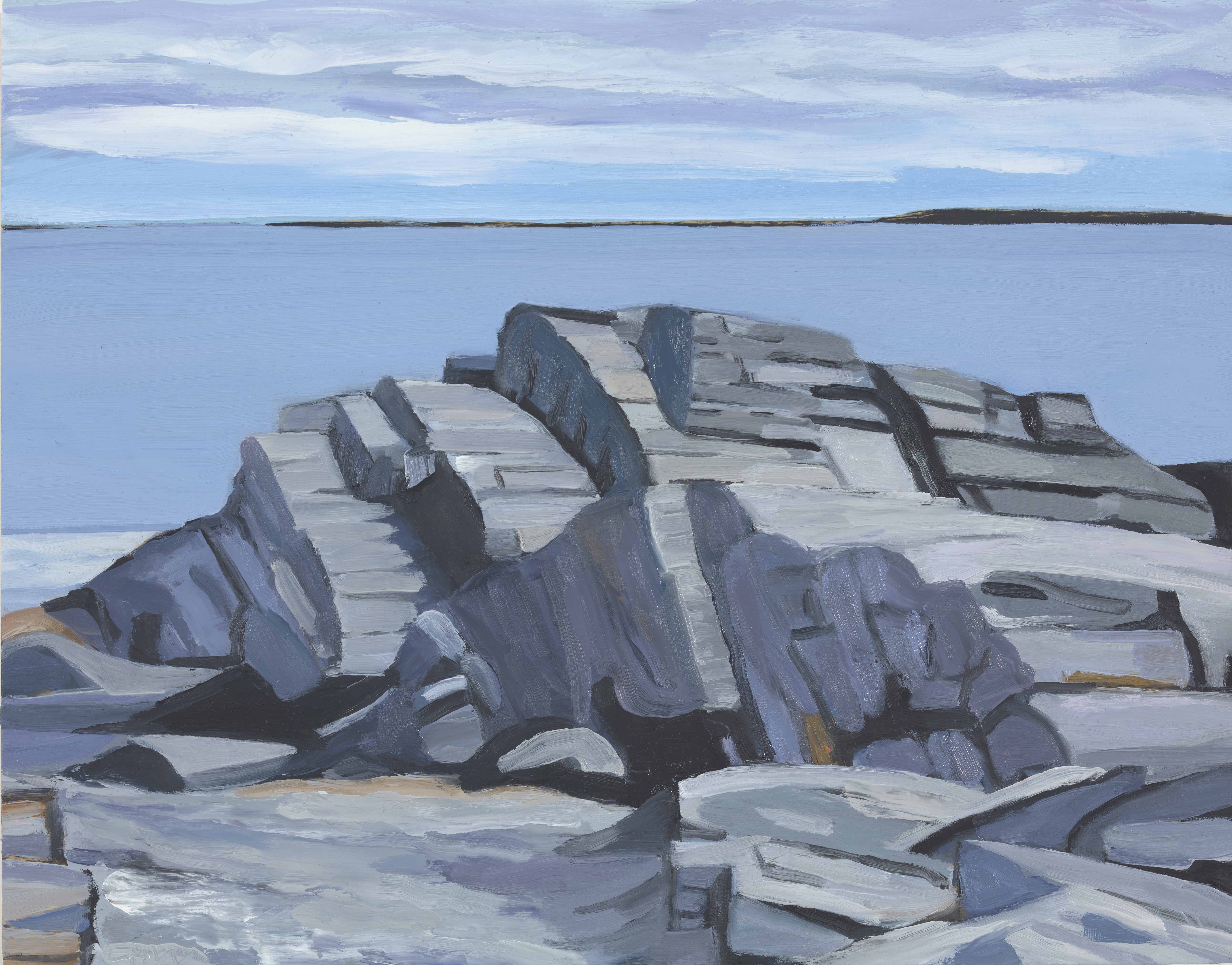 Metamorphic Rock, 2019, oil on panel, 11 x 14 inches