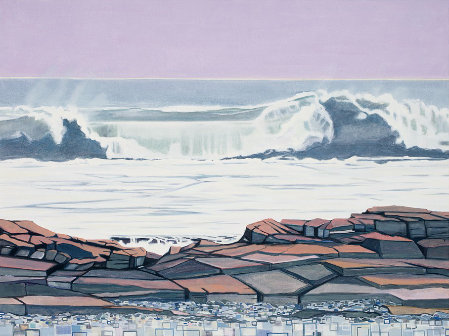 Eastern Point, 10/12/19, 13:40, 43.529042, -70.308900, 2020, oil on canvas, 30 x 40 inches