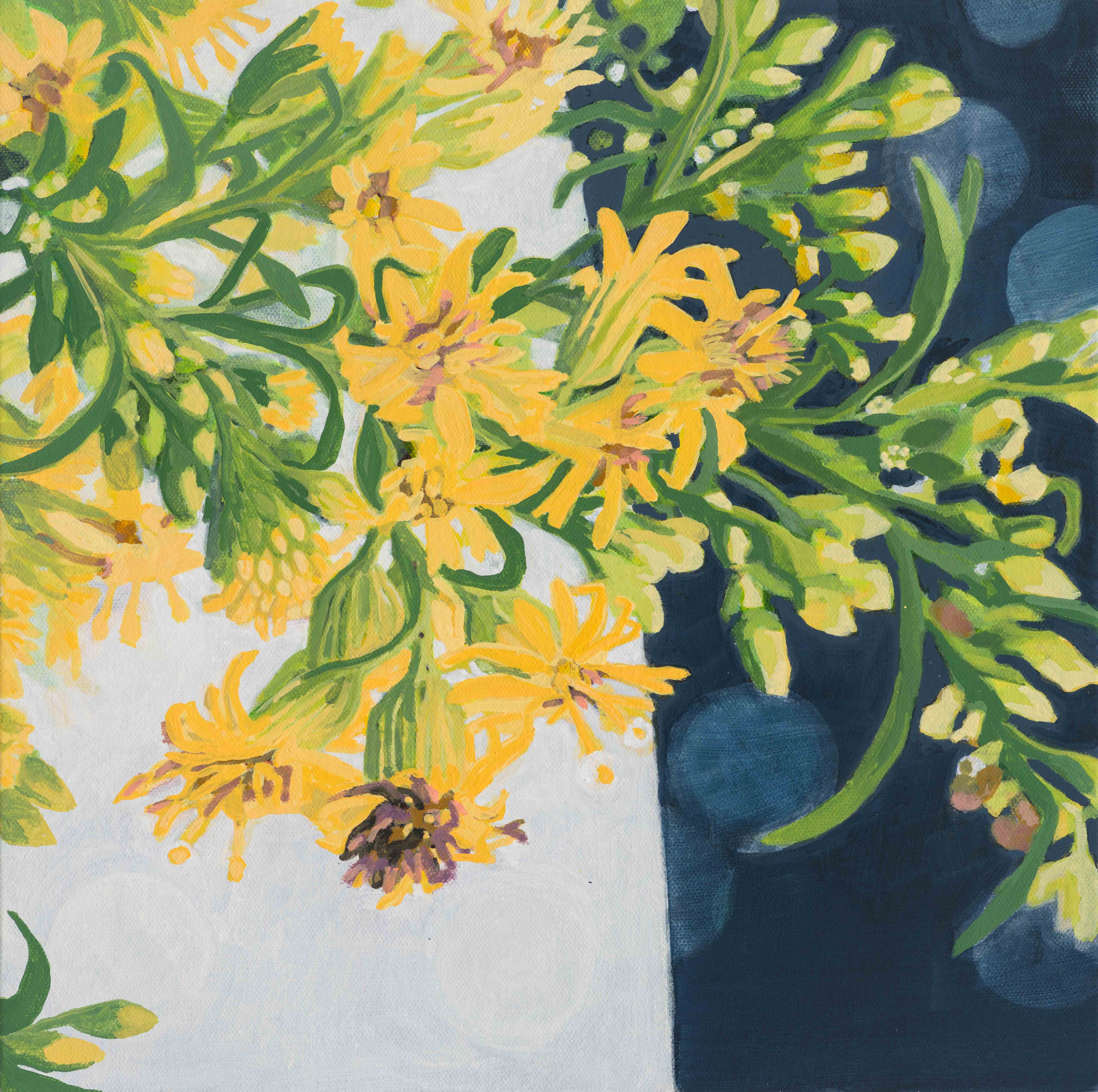 Goldenrod / Acadia, 2025, oil on canvas, 12 x 12 inches