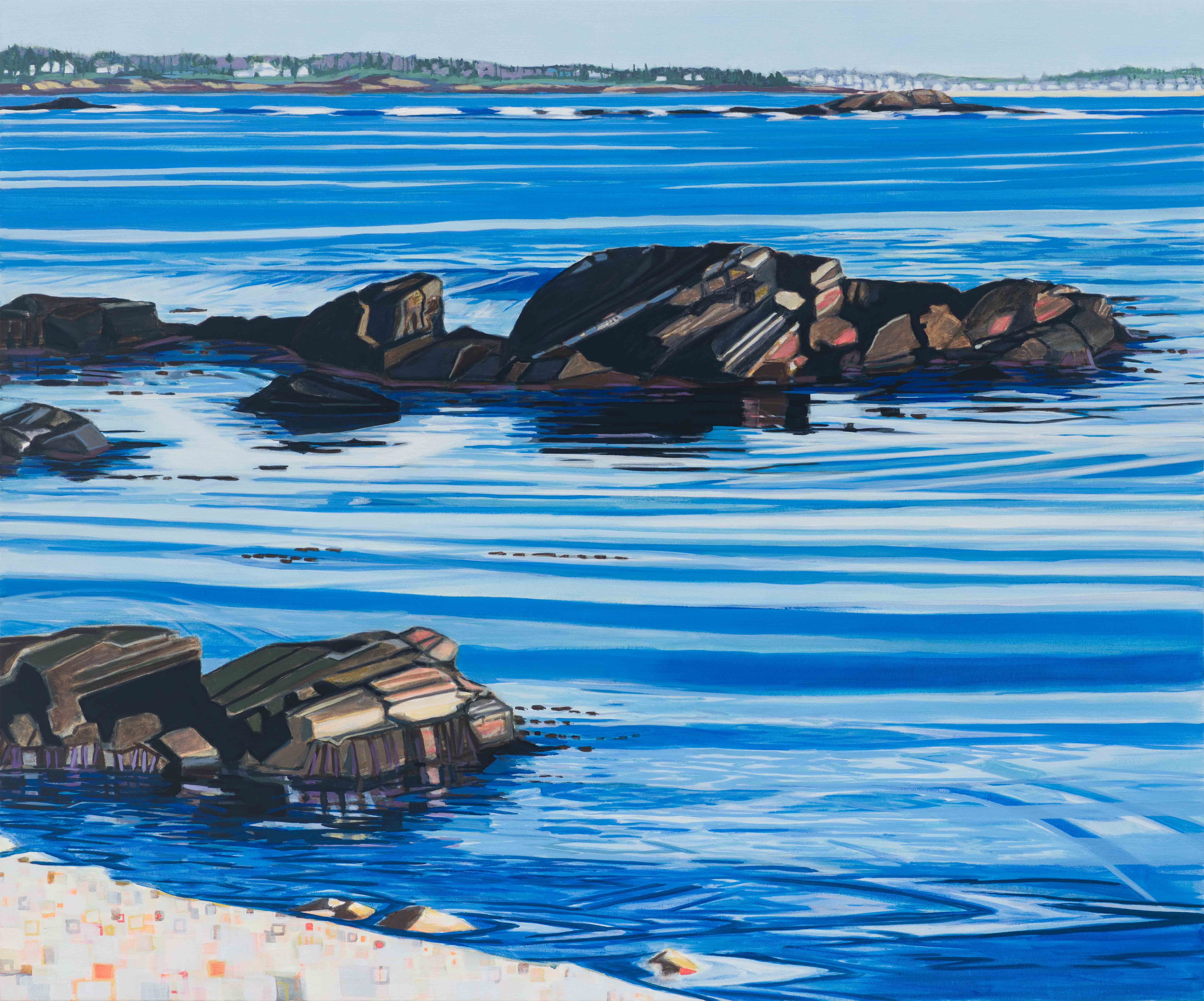 Rockweed / Eastern Cove, 2025, oil on canvas, 30 x 36 inches