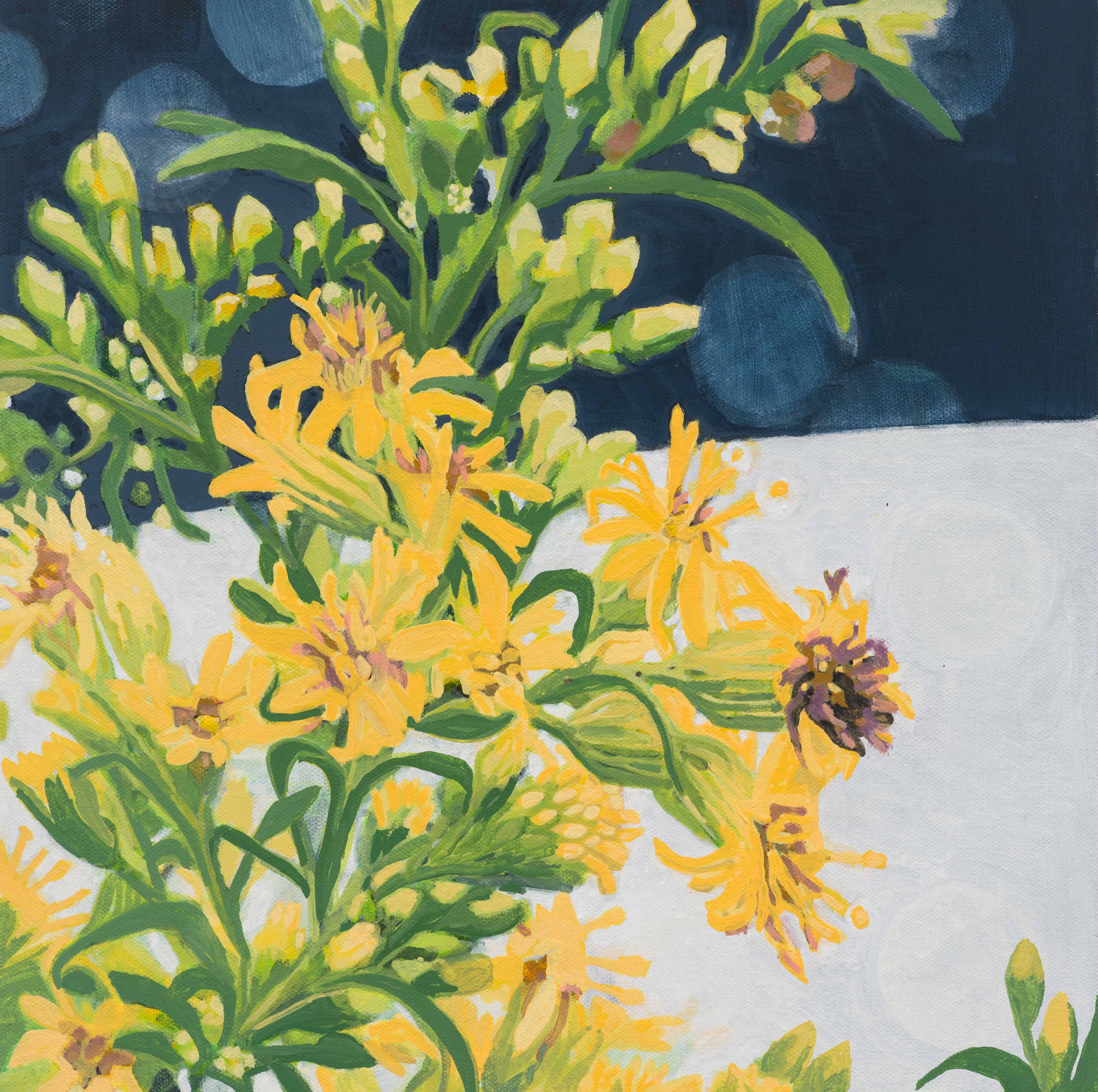 Goldenrod / Acadia, 2025, oil on canvas, 12 x 12 inches