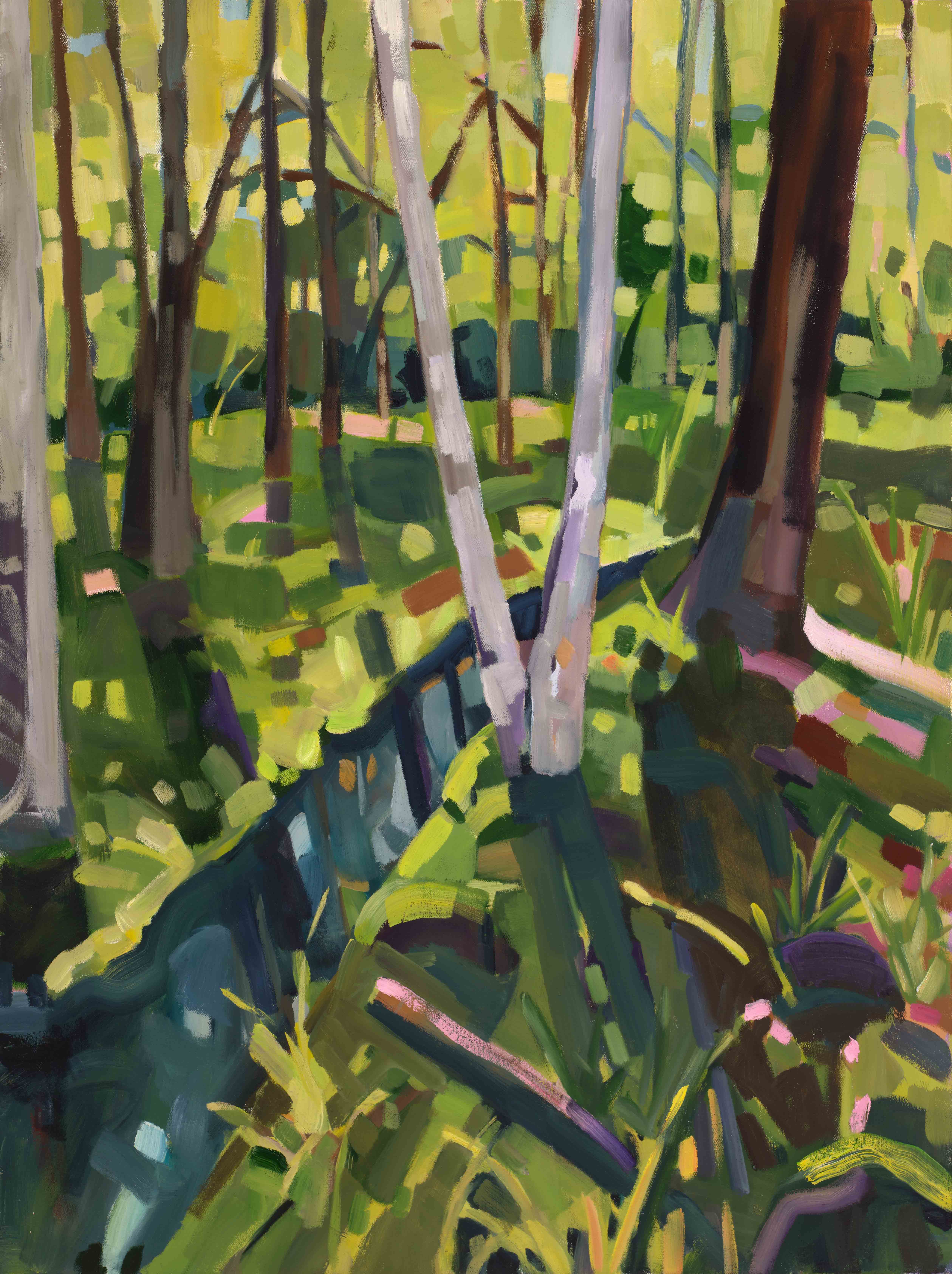 Moss Garden, 2025, oil on canvas, 40 x 30 inches