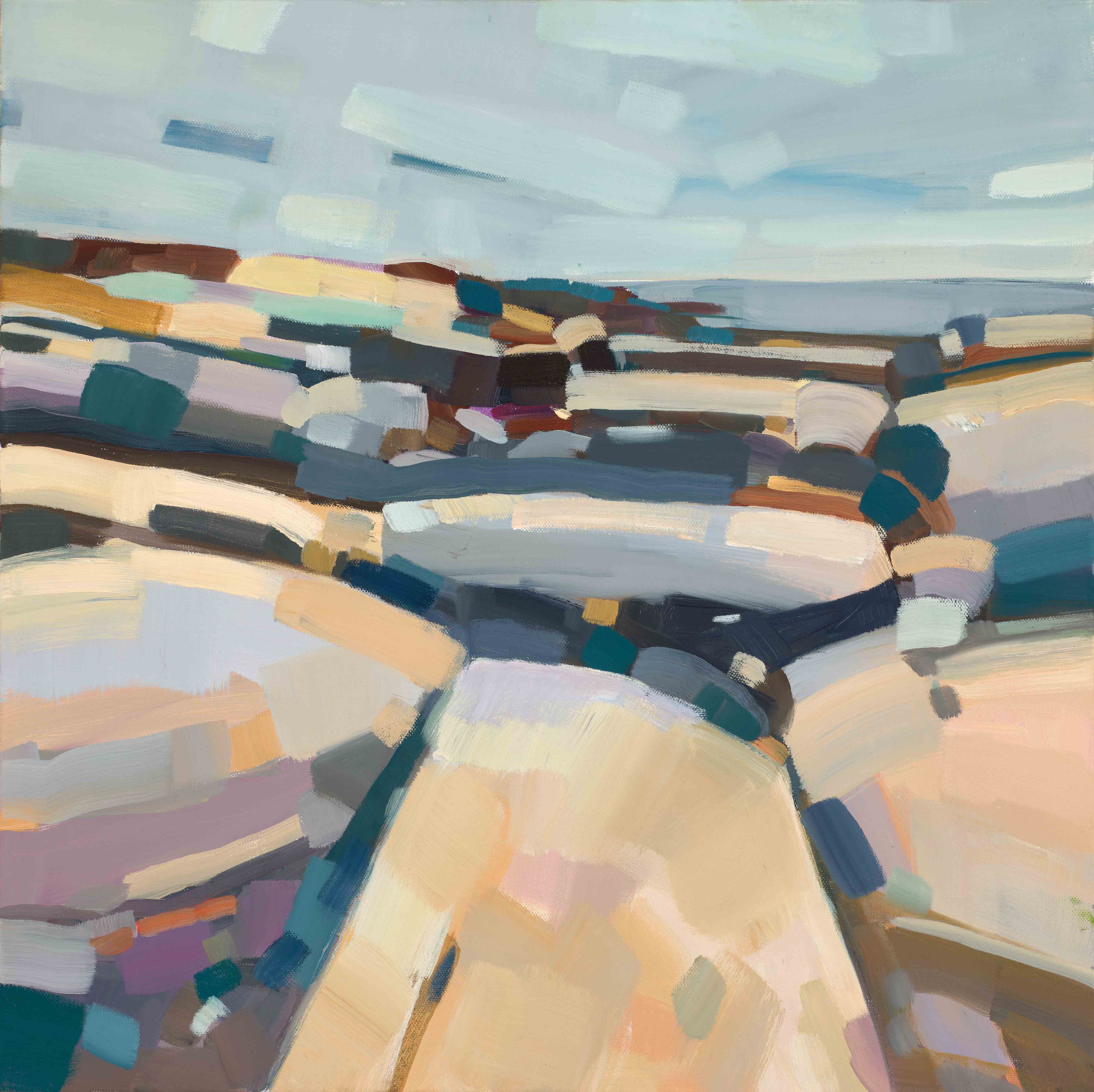 Rock Kitchen, 2025, oil on canvas, 20 x 20 inches