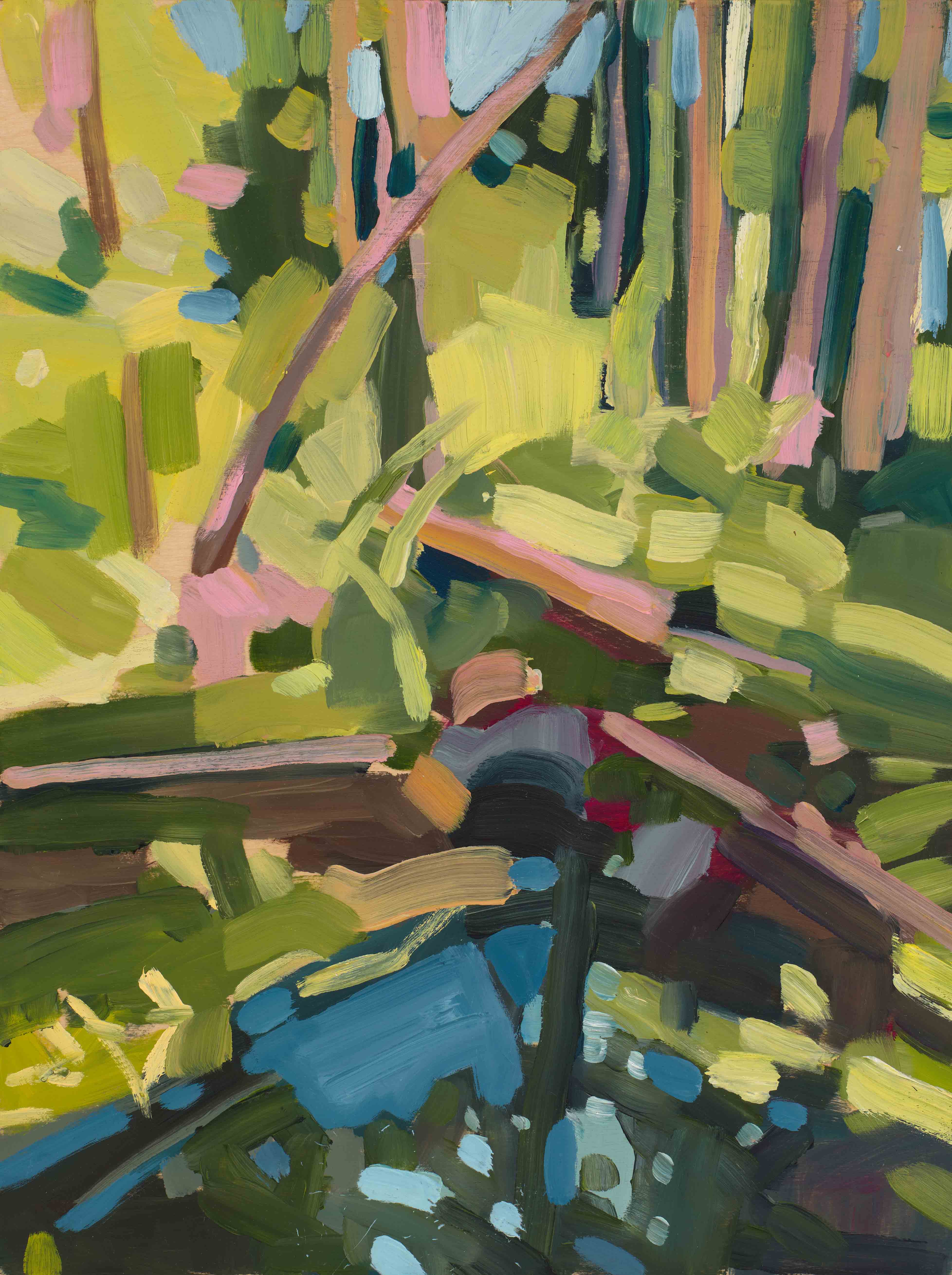 Sanctuary Study, 2025, oil on canvas, 12 x 9 inches