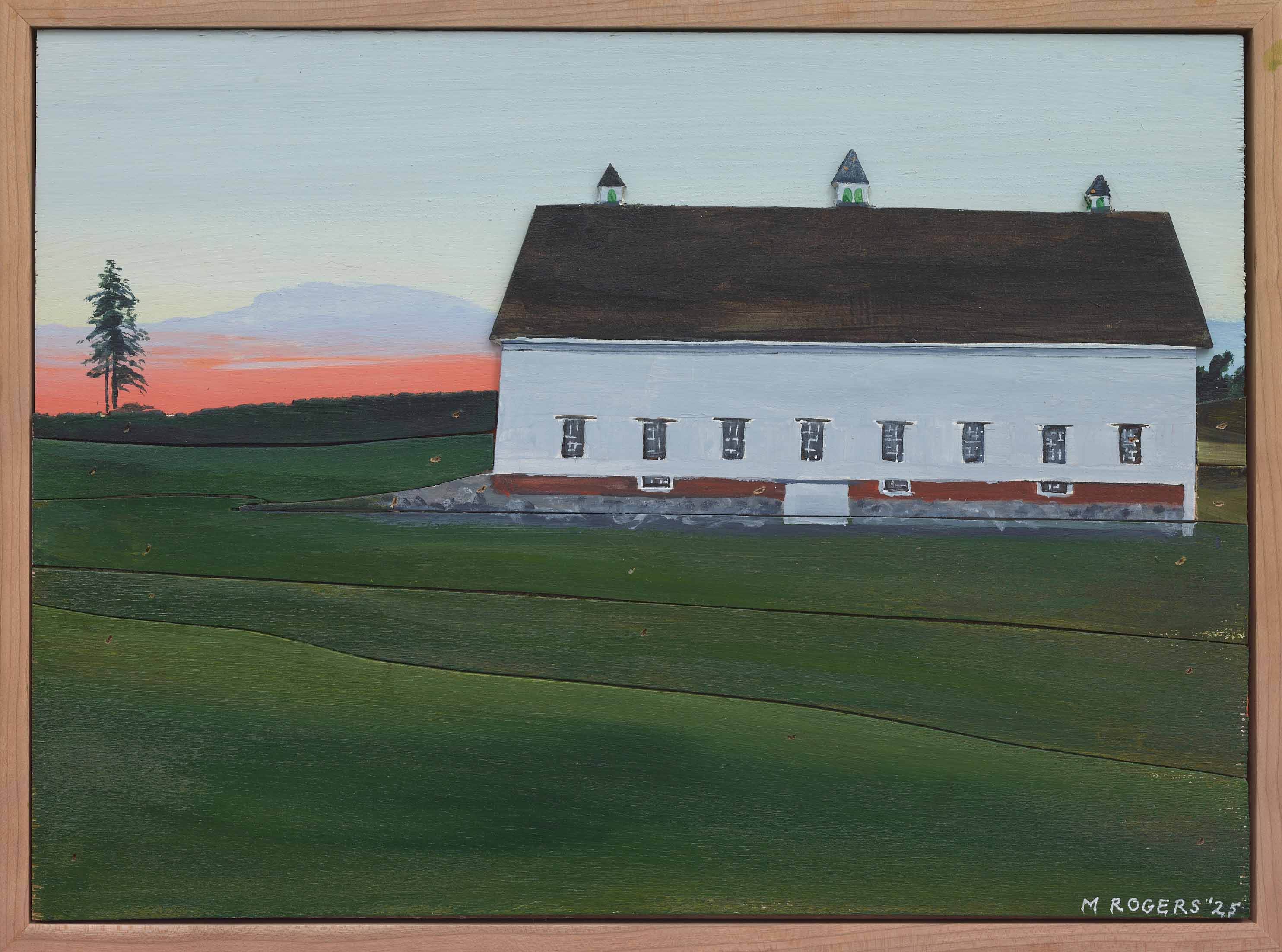 Barn, 2025, mixed media, 12 x 16.25 inches Barn, 2025, mixed media, 12 x 16.25 inches