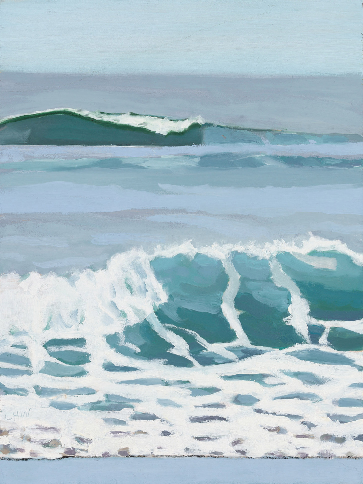 February 8th #2, 2025, oil on panel, 12 x 9 inches