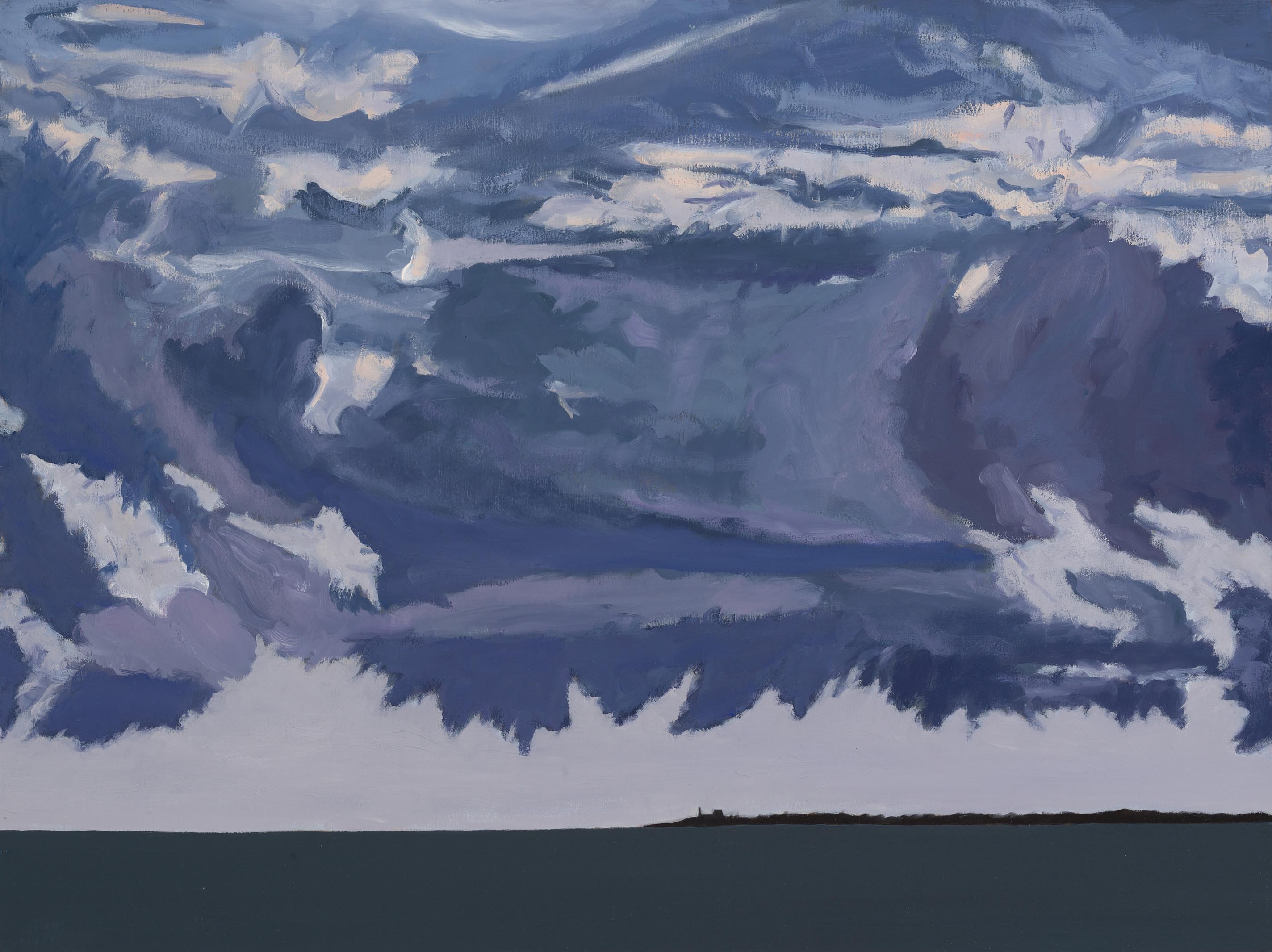 Wood Island Light, 2026, oil on panel, 18 x 24 inches