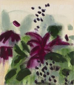 Eileen Gillespie, Crimson Flowers, 2021, oil on linen, 16 x 14 inches Eileen Gillespie, Crimson Flowers, 2021, oil on linen, 16 x 14 inches