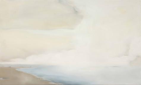 Fog Lifting, 2023, oil on canvas, 24x40 inches