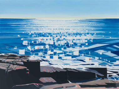 Ocean Trail / Acadia, 2025, oil on canvas, 30 x 40 inches