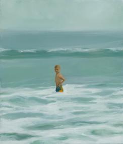 Are You Watching?, 2026, oil on canvas, 14 x 12 inches