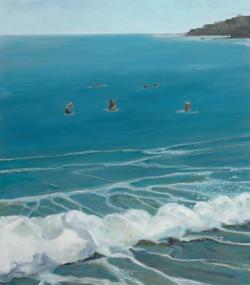 Warm Water, 2026, oil on canvas, 40 x 35 inches